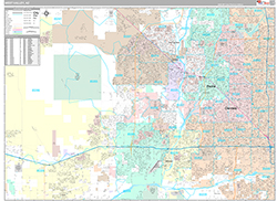 West Valley Metro Area Wall Map Premium Style 2026